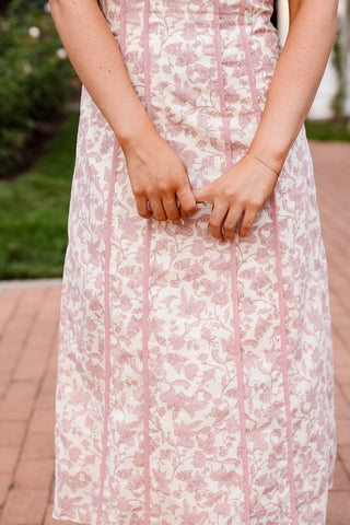 Blush Serenade, Midi Dress - Silver Line Boutique