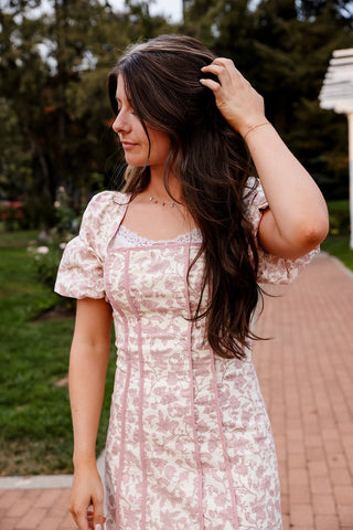 Blush Serenade, Midi Dress - Silver Line Boutique