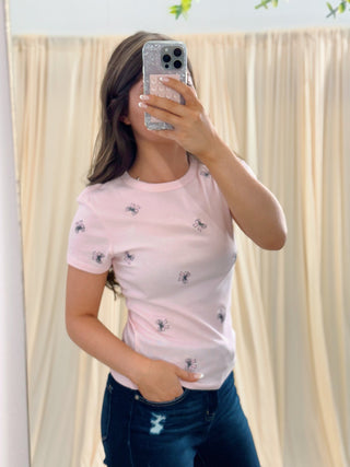 Bow Babe, Tee - Silver Line Boutique