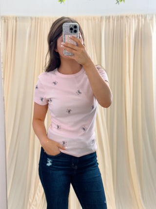 Bow Babe, Tee - Silver Line Boutique