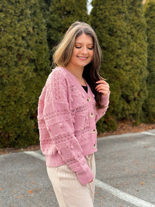 Bubble Gum Serenity, Sweater - Silver Line Boutique