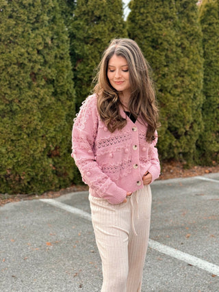 Bubble Gum Serenity, Sweater - Silver Line Boutique