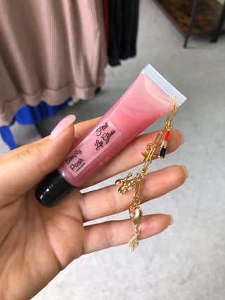 (Charm) Lipgloss Chain - Silver Line Boutique