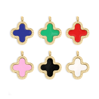 Color Clover Charm (Standard) - Silver Line Boutique