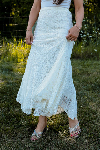 Cottage Bloom Maxi Skirt - Silver Line Boutique