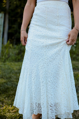 Cottage Bloom Maxi Skirt - Silver Line Boutique