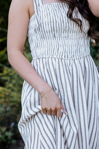 Country Stroll Maxi Dress - Silver Line Boutique