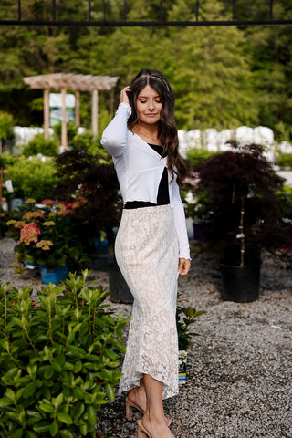 Dainty - Maxi Skirt - Silver Line Boutique