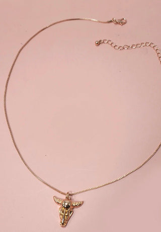 Darling Longhorn, Pendant Necklace - Silver Line Boutique