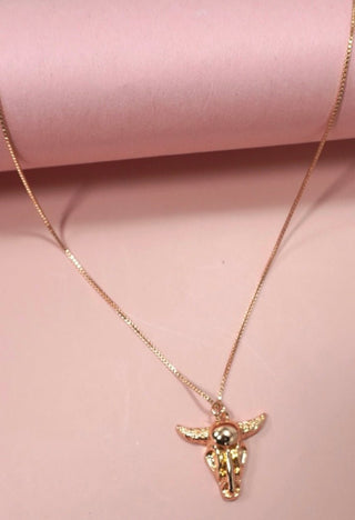 Darling Longhorn, Pendant Necklace - Silver Line Boutique