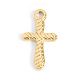Detailed Cross Charm (Standard) - Silver Line Boutique