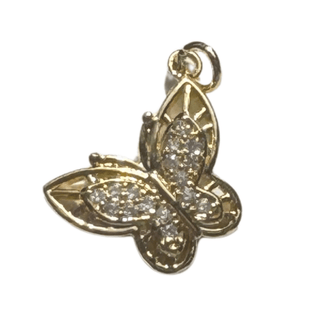 Diamond Butterfly Charm (Standard) - Silver Line Boutique
