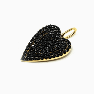 Diamond Heart Charm (Luxe) - Silver Line Boutique