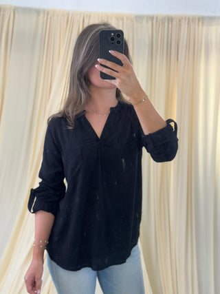 Everyday Classic, Button Up - Silver Line Boutique