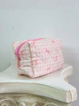 Pink Everyday Plush, Cosmetic Bags - Silver Line Boutique