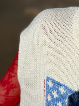 Feelin' Patriotic, Sleeveless Sweater - Silver Line Boutique