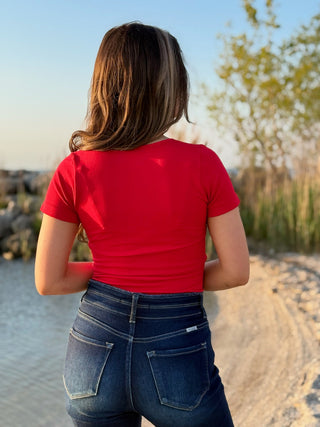 Firecracker Favorite, Red Tee - Silver Line Boutique