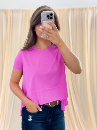 Fuchsia, SwiftDry Tee - Silver Line Boutique