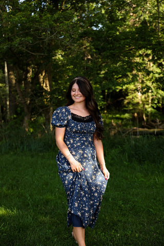 Garden Party Dress - Silver Line Boutique