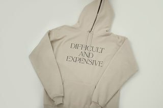 (Glitter) Difficult and Expensive, Hoodie - Silver Line Boutique