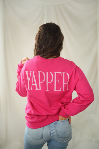 (Glitter) Yapper, Crewneck - Silver Line Boutique