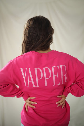(Glitter) Yapper, Crewneck - Silver Line Boutique
