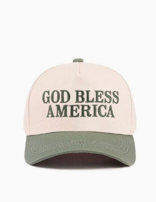 God Bless America, Trucker Hat - Silver Line Boutique