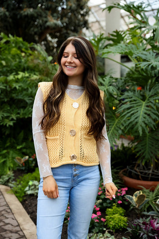 Golden Whip, Sweater Vest - Silver Line Boutique