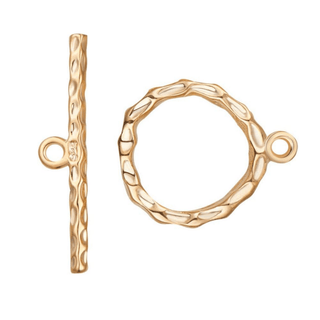 Hammered Toggle - Silver Line Boutique