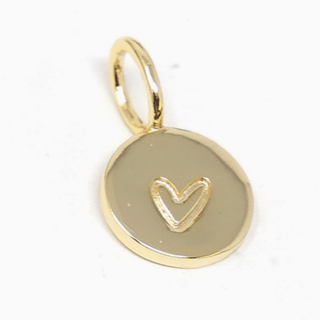 Heart Coin Charm (Luxe) - Silver Line Boutique