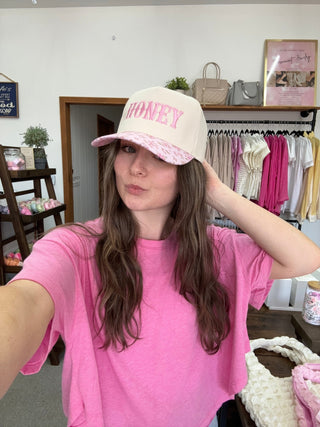 Honey, Trucker Hat - Silver Line Boutique
