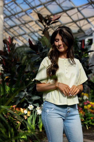 Lemon Cream, Tee - Silver Line Boutique