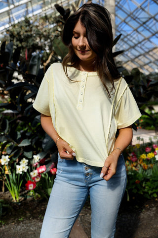 Lemon Cream, Tee - Silver Line Boutique
