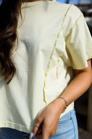 Lemon Cream, Tee - Silver Line Boutique
