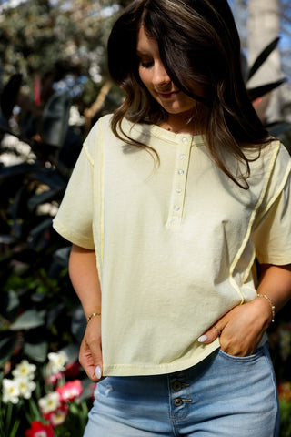 Lemon Cream, Tee - Silver Line Boutique