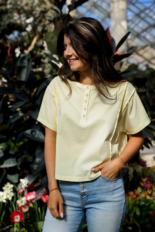 Lemon Cream, Tee - Silver Line Boutique
