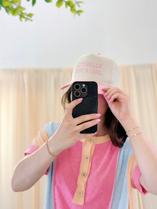 Literally Just a Girl, Trucker Hat - Silver Line Boutique