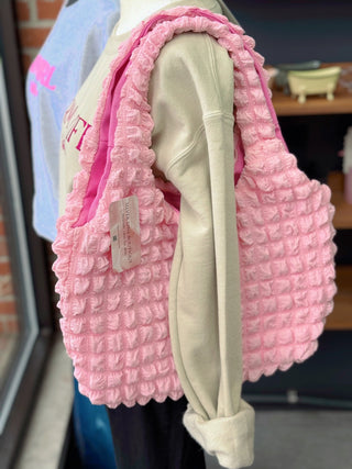 Main Character, Puffer Bag - Silver Line Boutique