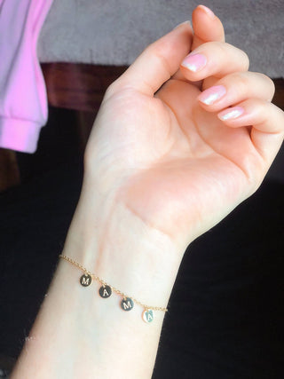 MAMA, Coin Charm Bracelet - Silver Line Boutique