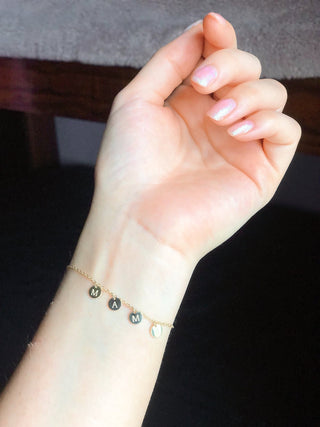 MAMA, Coin Charm Bracelet - Silver Line Boutique