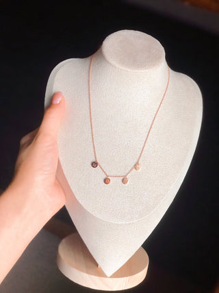 MAMA, Coin Charm Necklace - Silver Line Boutique
