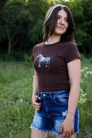 Morning Ride, Baby Tee - Silver Line Boutique
