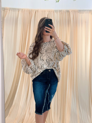 Noir Creme, Blouse - Silver Line Boutique