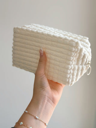 Plush Cosmetic Bags - Silver Line Boutique