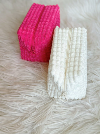 Plush Cosmetic Bags - Silver Line Boutique
