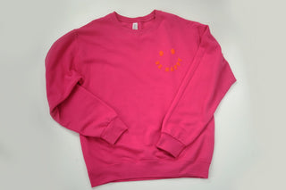 (Puffer) Be Happy, Smilie Crewneck - Silver Line Boutique