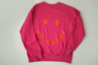(Puffer) Be Happy, Smilie Crewneck - Silver Line Boutique