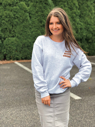 (Puffer) Make Heaven Crowded, Crewneck - Silver Line Boutique
