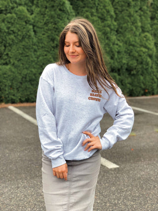 (Puffer) Make Heaven Crowded, Crewneck - Silver Line Boutique