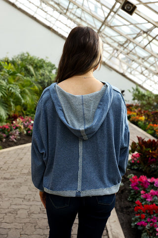Quiet Edge, Blue Shirt - Silver Line Boutique